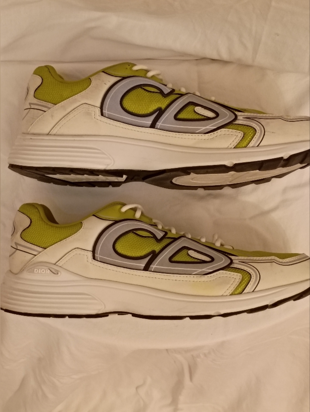 Christian Dior B30 Sneakers - Yellow/Lime Green - Men's Size 46 (US Men's 13) - Picture 5 of 8
